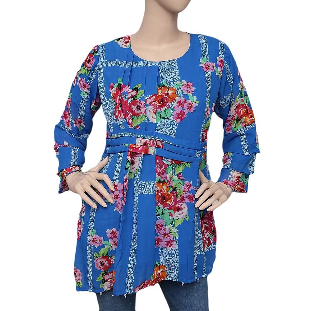 Women's Printed Georgette Top - Multi - test-store-for-chase-value