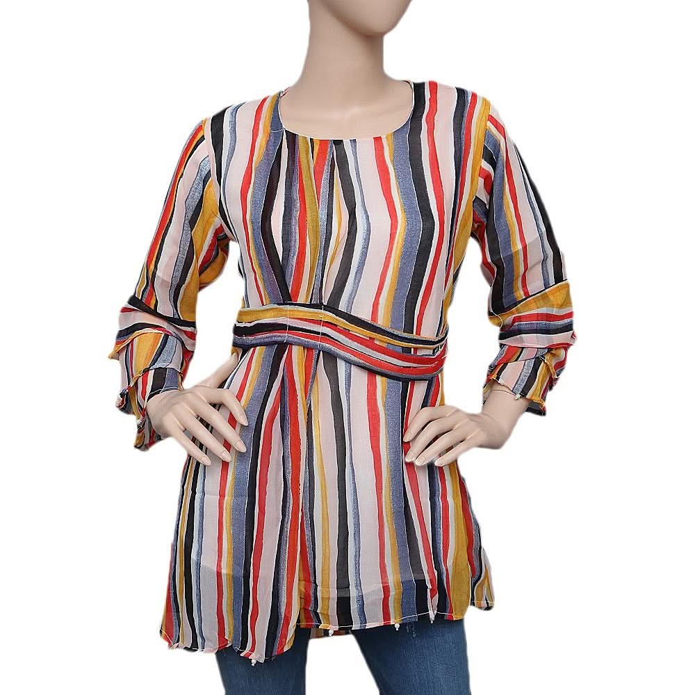 Women's Printed Georgette Top - Multi - test-store-for-chase-value