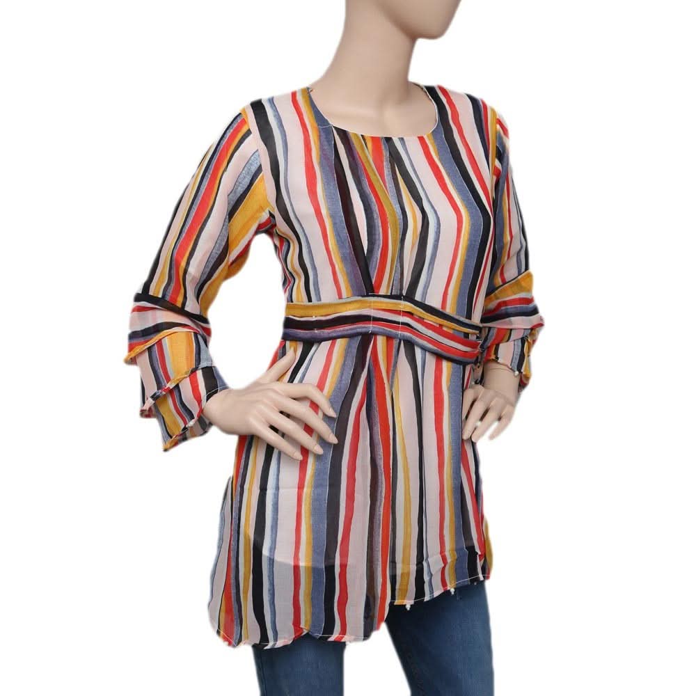 Women's Printed Georgette Top - Multi - test-store-for-chase-value