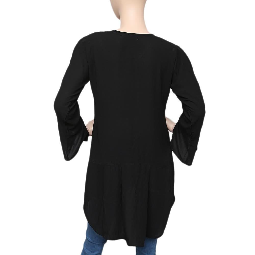Women's Western Georgette Top - Black - test-store-for-chase-value
