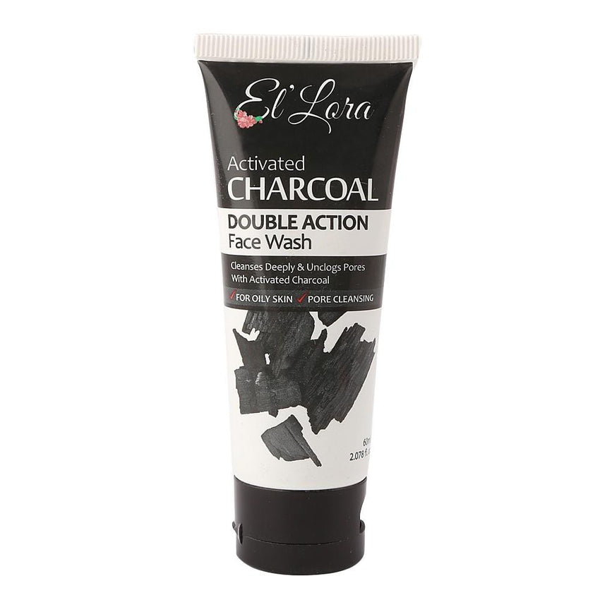 El'Lora Double Action Charcoal Face Wash 60ml - test-store-for-chase-value