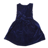 Girls Eminent Velvet Frock - Navy Blue - Navy/Blue - test-store-for-chase-value