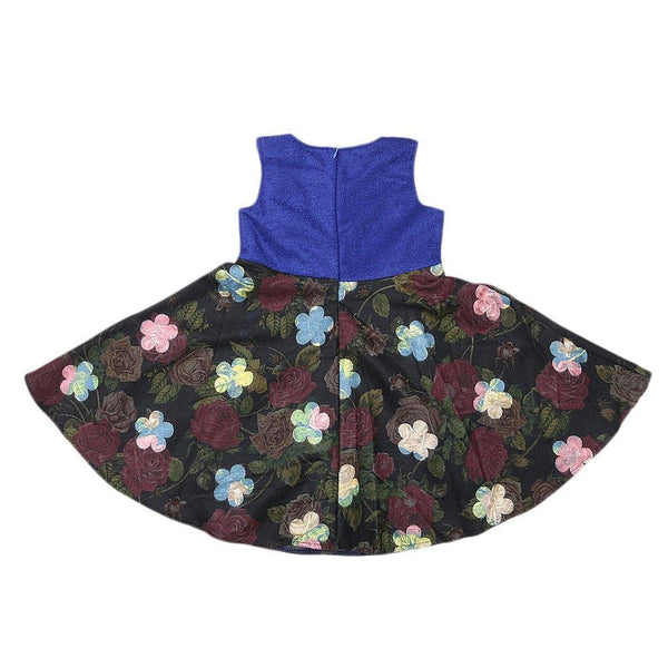 Girls Eminent Woven Frock - Blue - test-store-for-chase-value