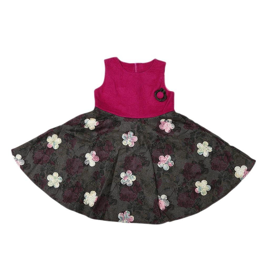 Girls Eminent Woven Frock - Purple - test-store-for-chase-value