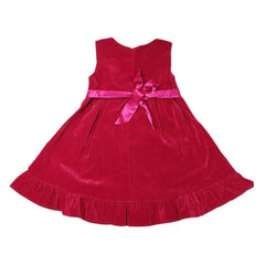 Girls Eminent Velvet Frock - Pink - test-store-for-chase-value