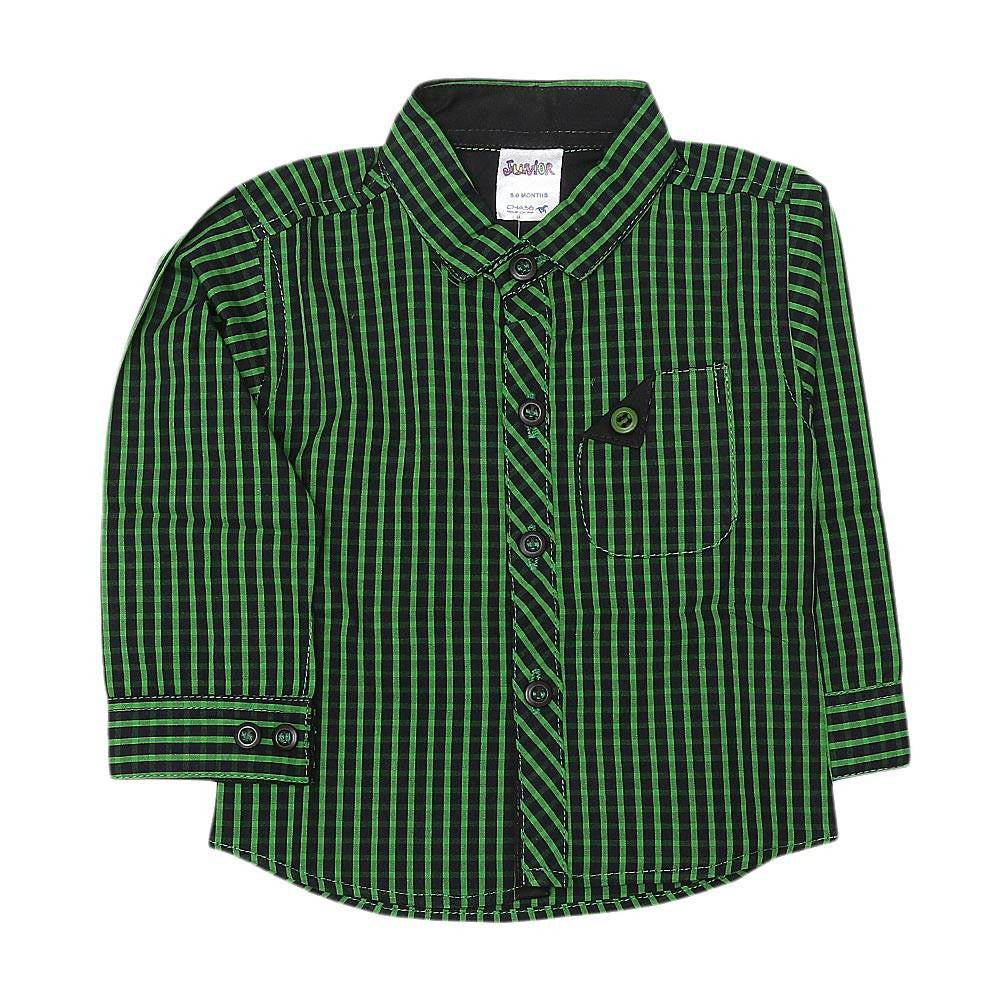 Newborn Boys Check Shirt - Green - test-store-for-chase-value