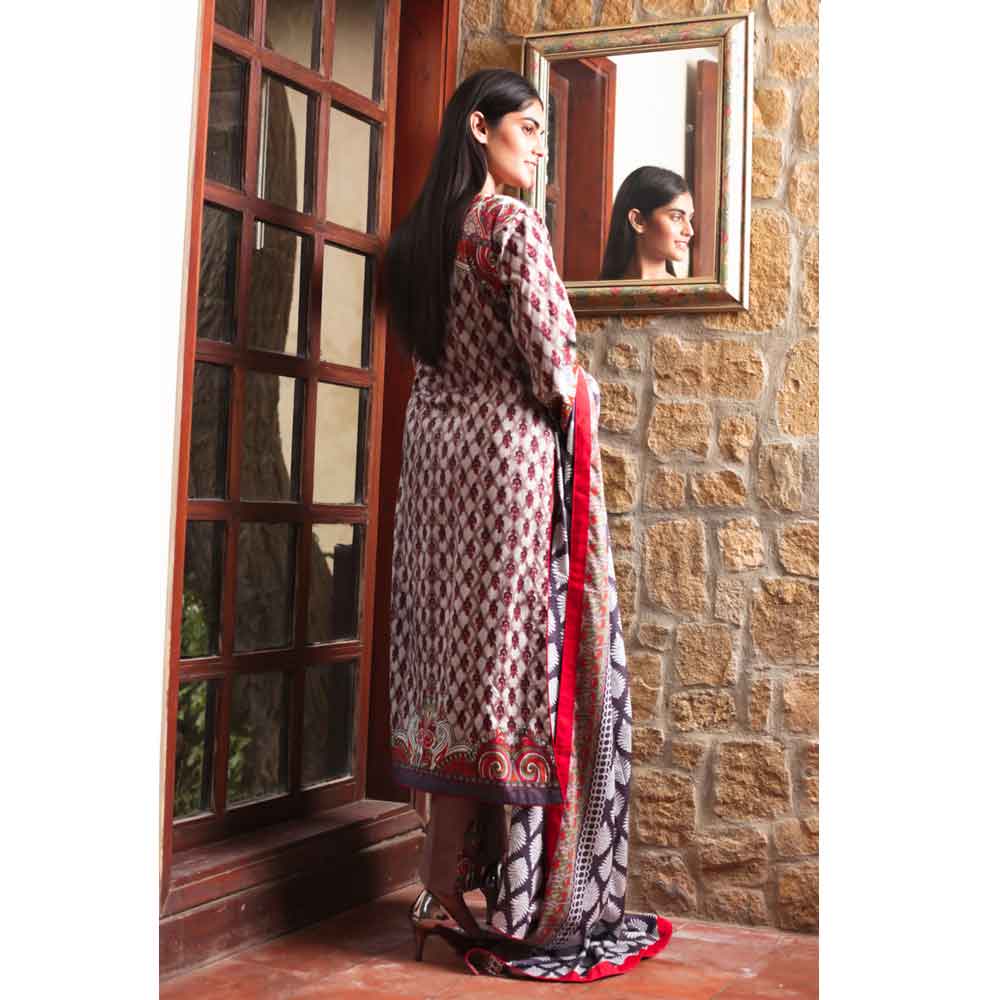 Cotrina Printed Cotton 3 Piece Un-Stitched Suit - 17, Women, 3Pcs Shalwar Suit, Regalia Textiles, Chase Value