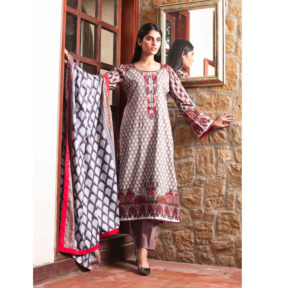 Cotrina Printed Cotton 3 Piece Un-Stitched Suit - 17, Women, 3Pcs Shalwar Suit, Regalia Textiles, Chase Value