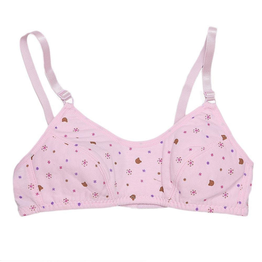 Girls Printed Biddies Bra - Pink - test-store-for-chase-value