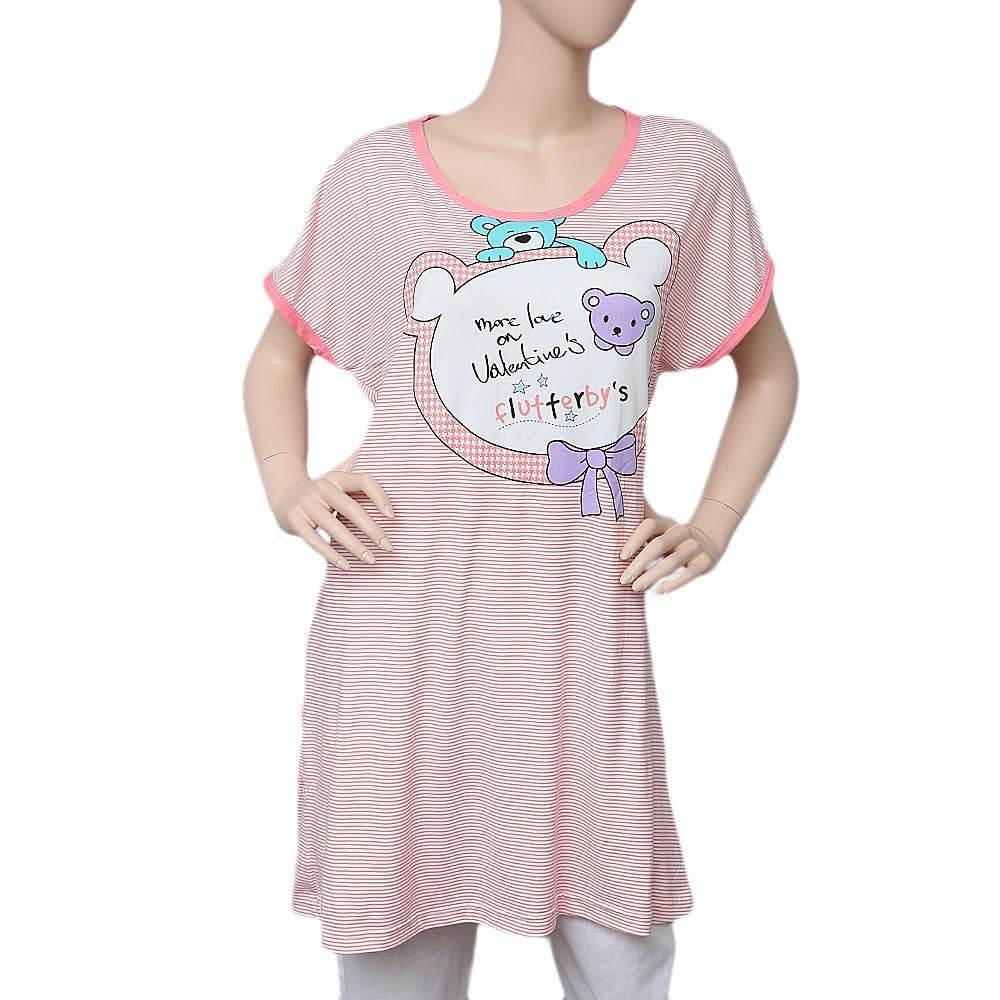 Women's Night Top - Pink - test-store-for-chase-value