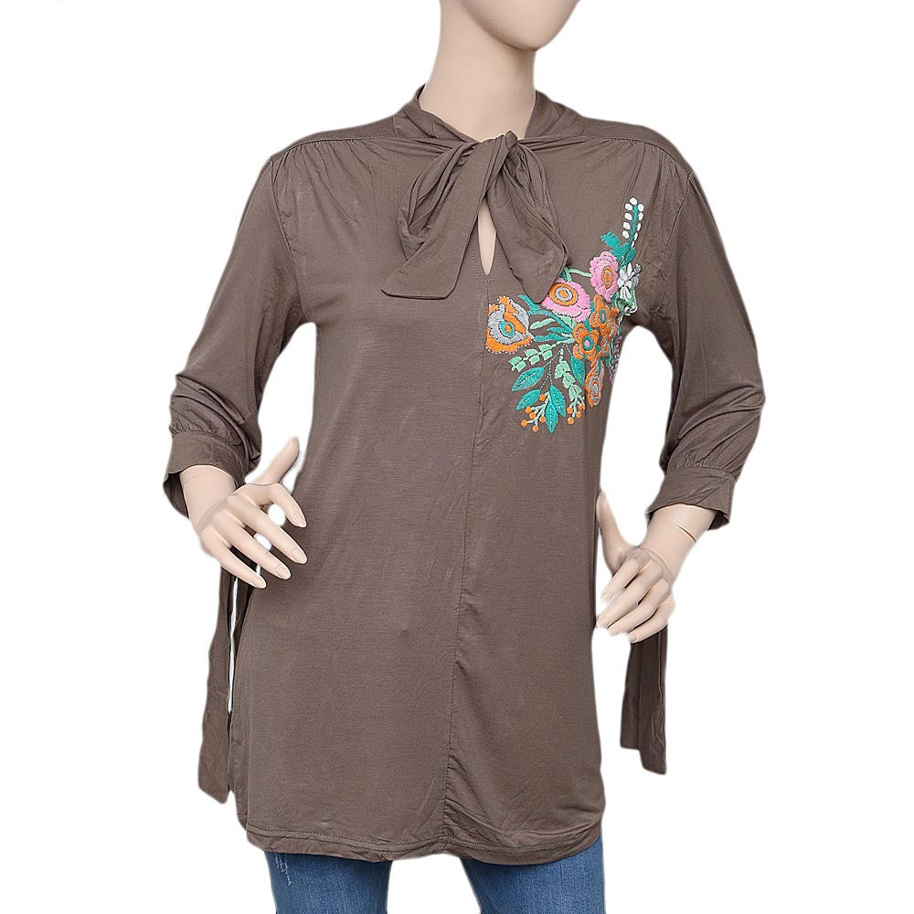 Women's Printed Top - Beige - test-store-for-chase-value