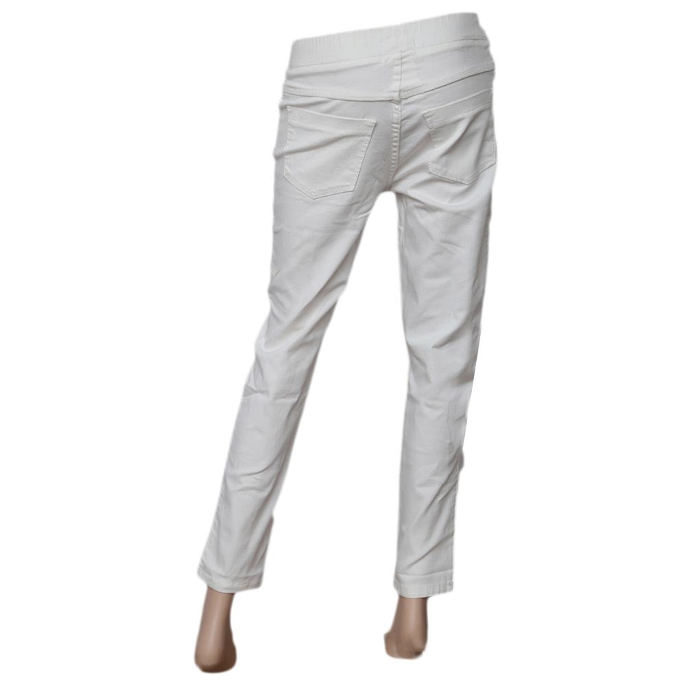 Women's Slim Fit Jeggings Jeans - White - test-store-for-chase-value