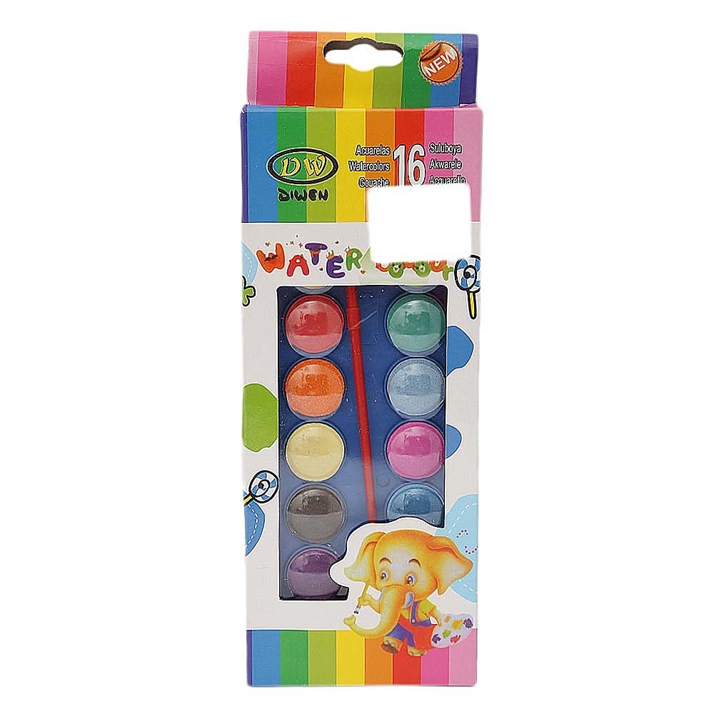 Watercolor 16 Pcs Set - Multi - test-store-for-chase-value