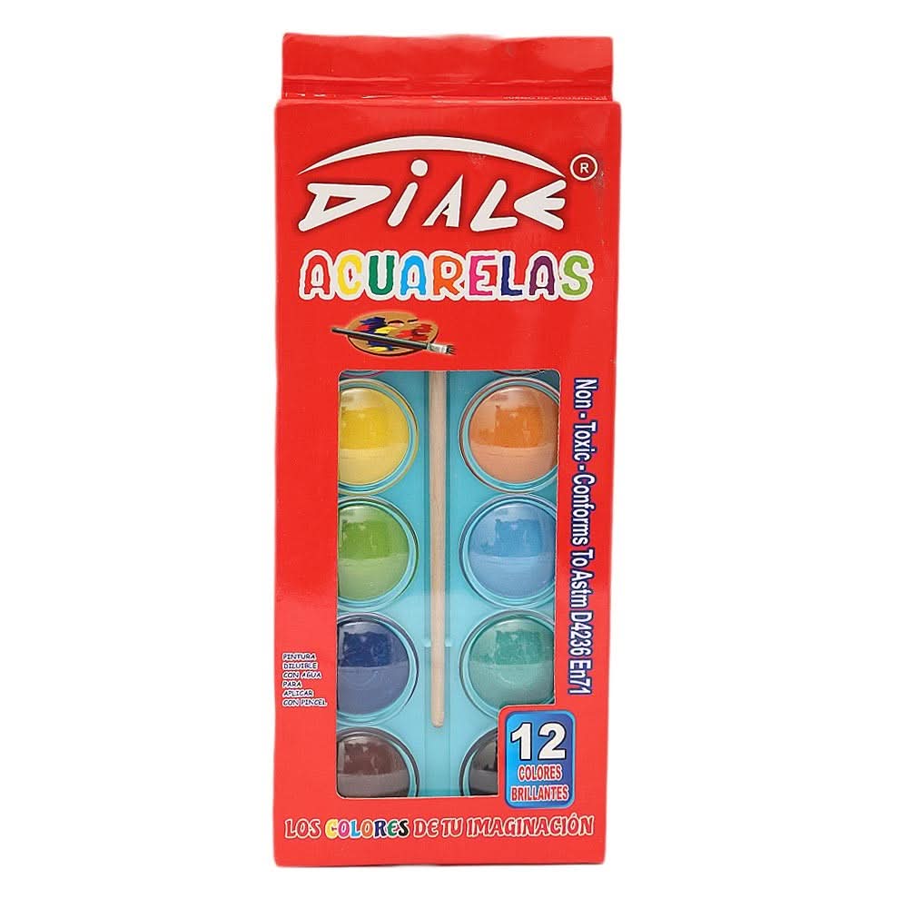 Watercolor 12 Pcs Set - Multi - test-store-for-chase-value