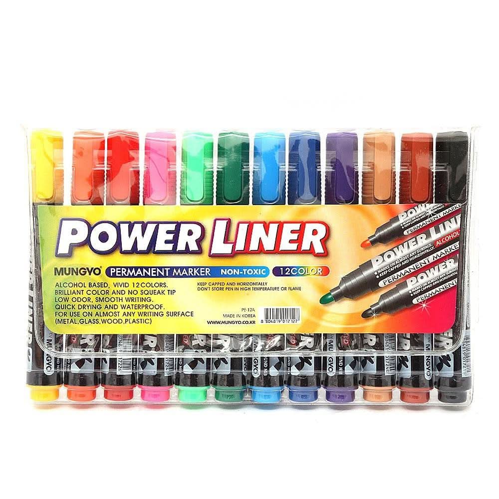 Permanent Marker 12 Color Set - Multi - test-store-for-chase-value