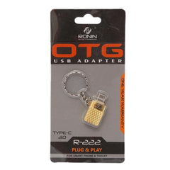 Ronin OTG 3.0 USB Adapter R-222 Type-C - Golden - test-store-for-chase-value