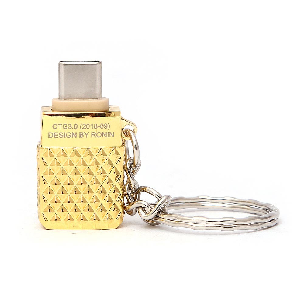 Ronin OTG 3.0 USB Adapter R-222 Type-C - Golden - test-store-for-chase-value