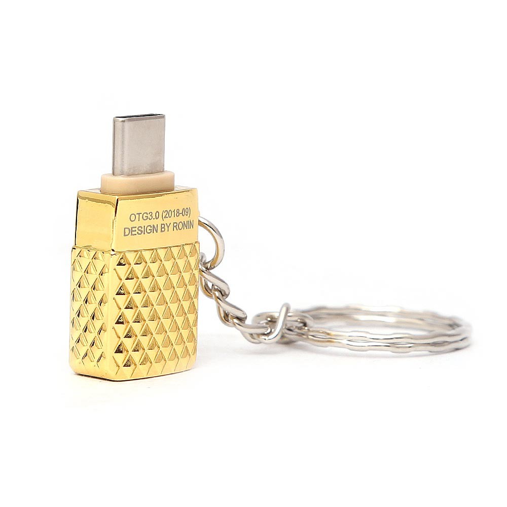 Ronin OTG 3.0 USB Adapter R-222 Type-C - Golden - test-store-for-chase-value