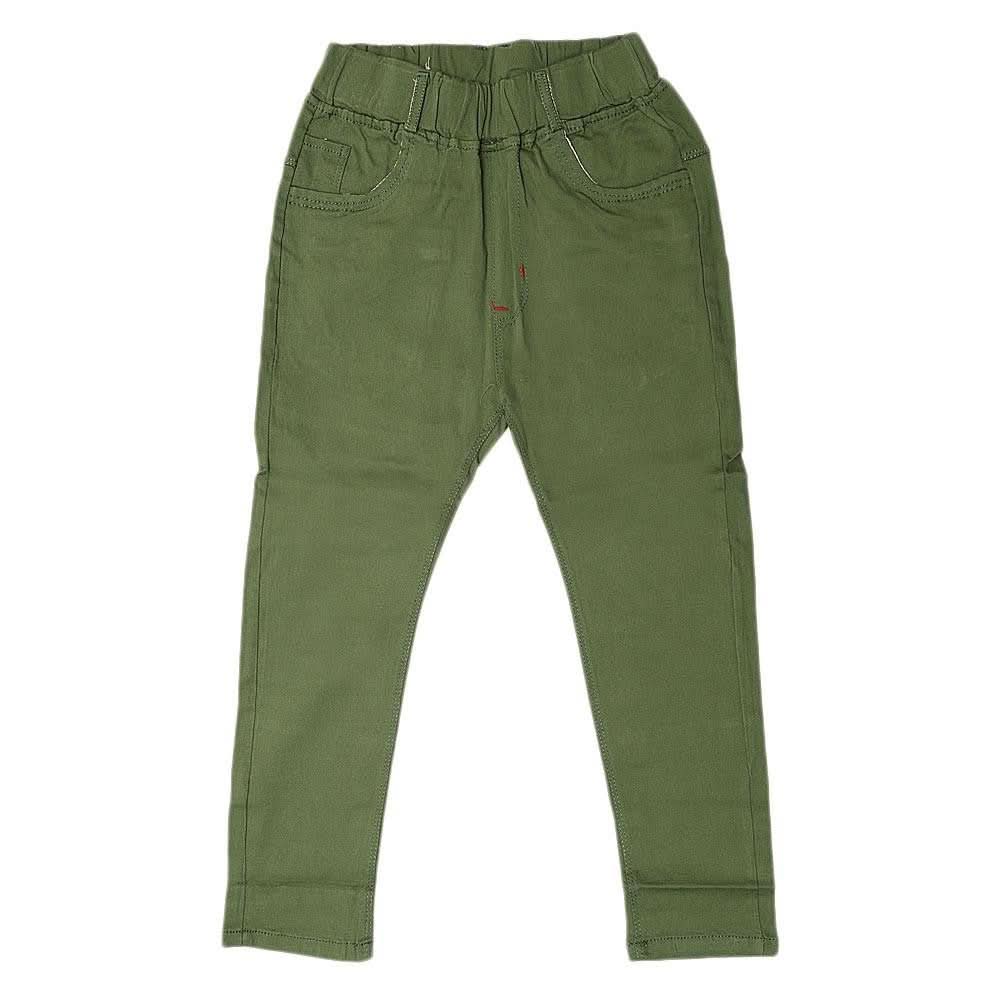 Boys Cotton Pant - Green - test-store-for-chase-value
