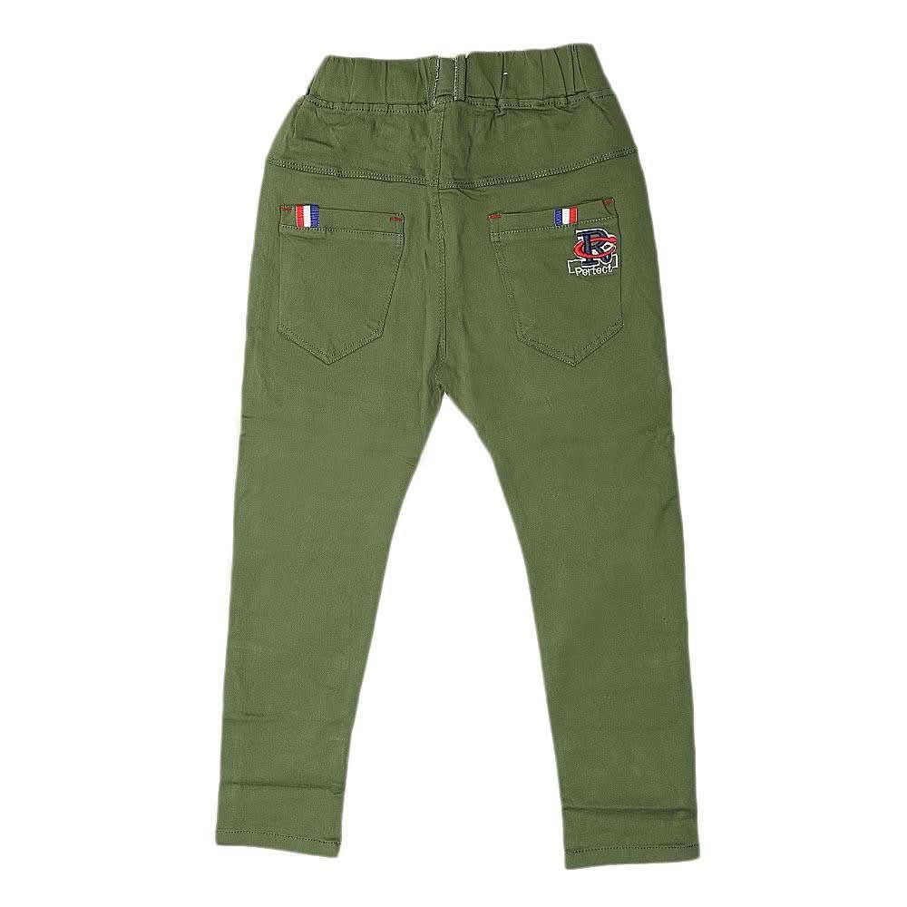 Boys Cotton Pant - Green - test-store-for-chase-value
