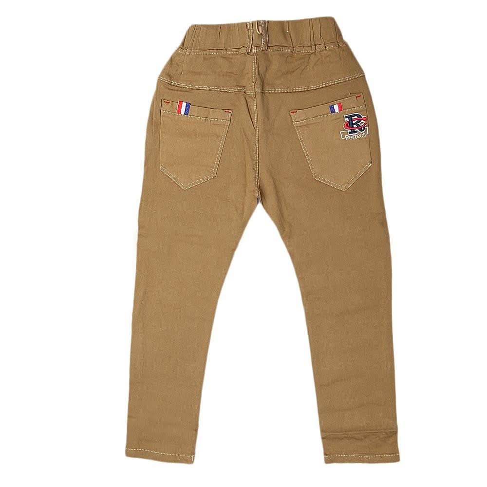 Boys Cotton Pant - Camel - test-store-for-chase-value