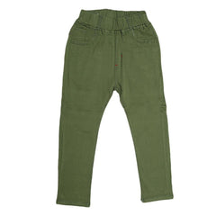 Boys Cotton Pant - Green - test-store-for-chase-value