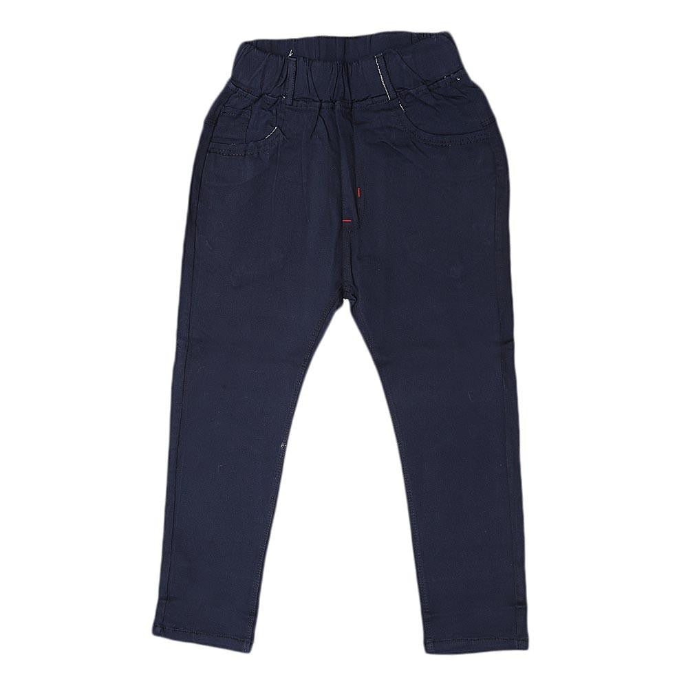 Boys Cotton Pant - Navy Blue - Navy/Blue - test-store-for-chase-value