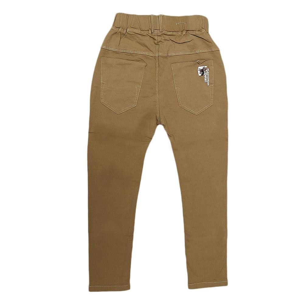 Boys Cotton Pant - Camel - test-store-for-chase-value