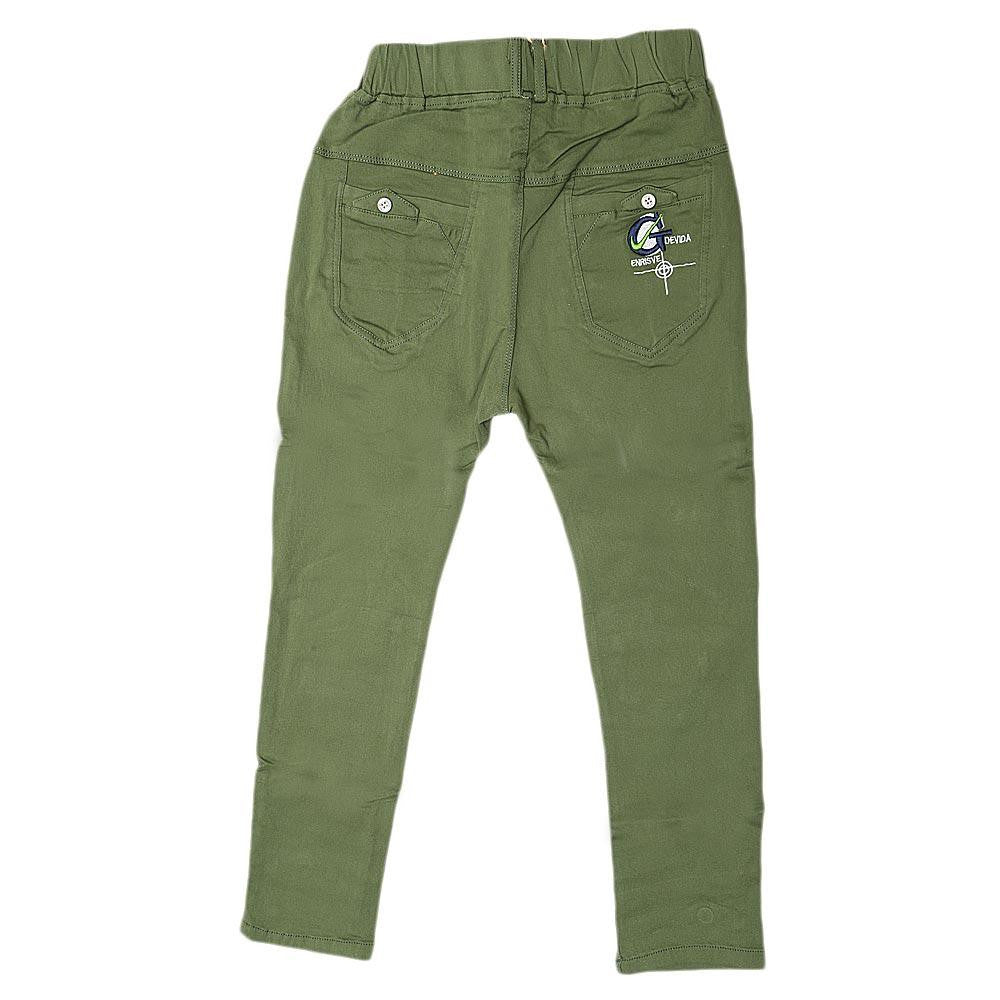 Boys Cotton Pant - Green - test-store-for-chase-value