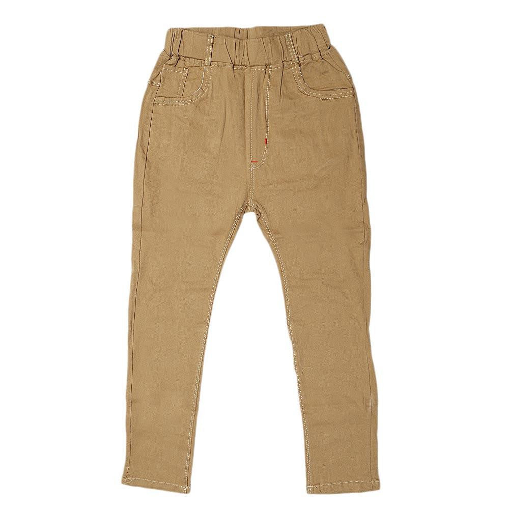 Boys Cotton Pant - Camel - test-store-for-chase-value