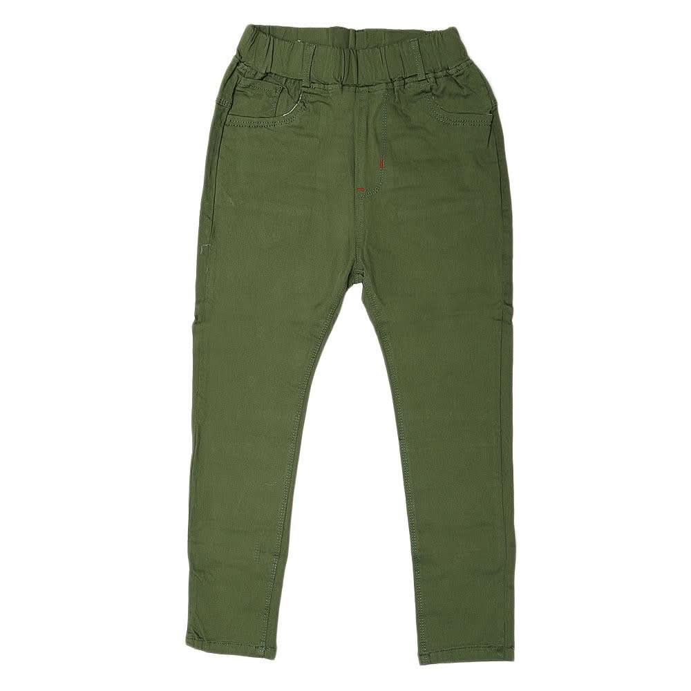Boys Cotton Pant - Green - test-store-for-chase-value