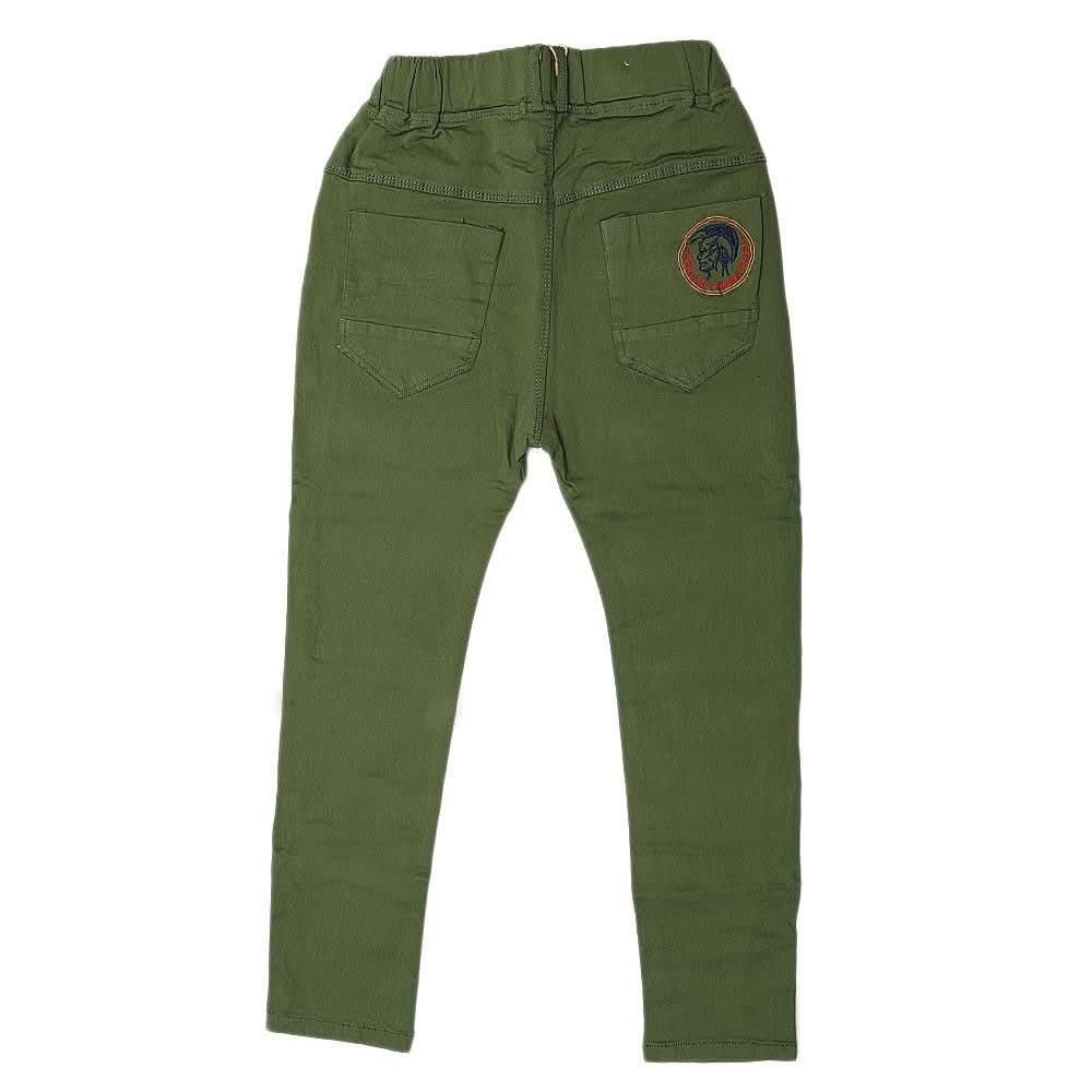 Boys Cotton Pant - Green - test-store-for-chase-value