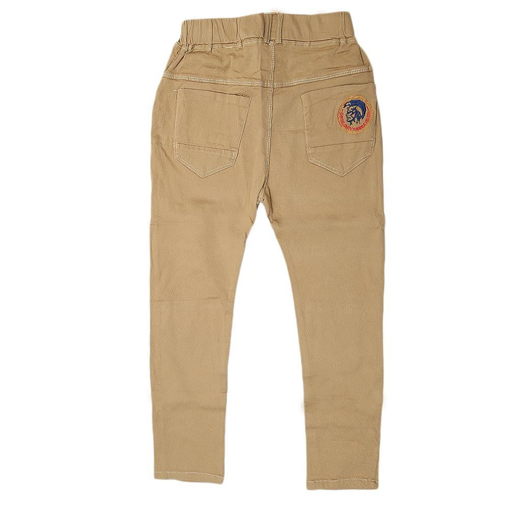 Boys Cotton Pant - Camel - test-store-for-chase-value