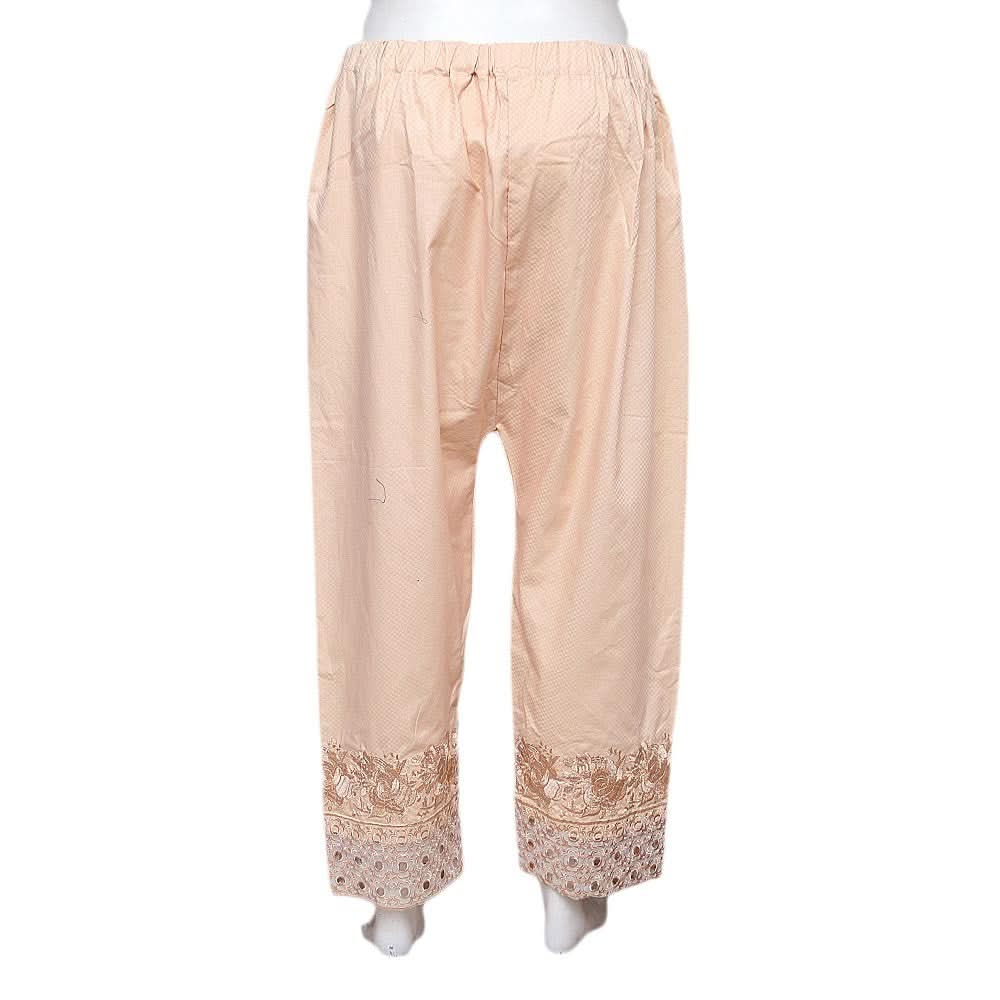 Women's Embroidered Trouser - Camel - test-store-for-chase-value