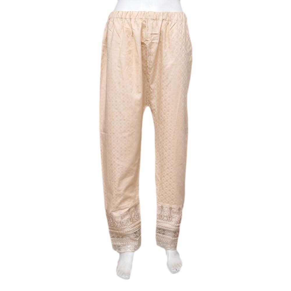 Women's Embroidered Trouser - Camel - test-store-for-chase-value