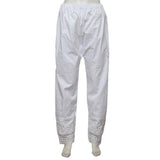 Women's Embroidered Trouser - White - test-store-for-chase-value