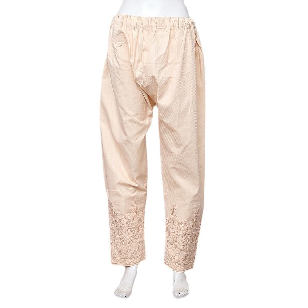 Women's Embroidered Trouser - Camel - test-store-for-chase-value