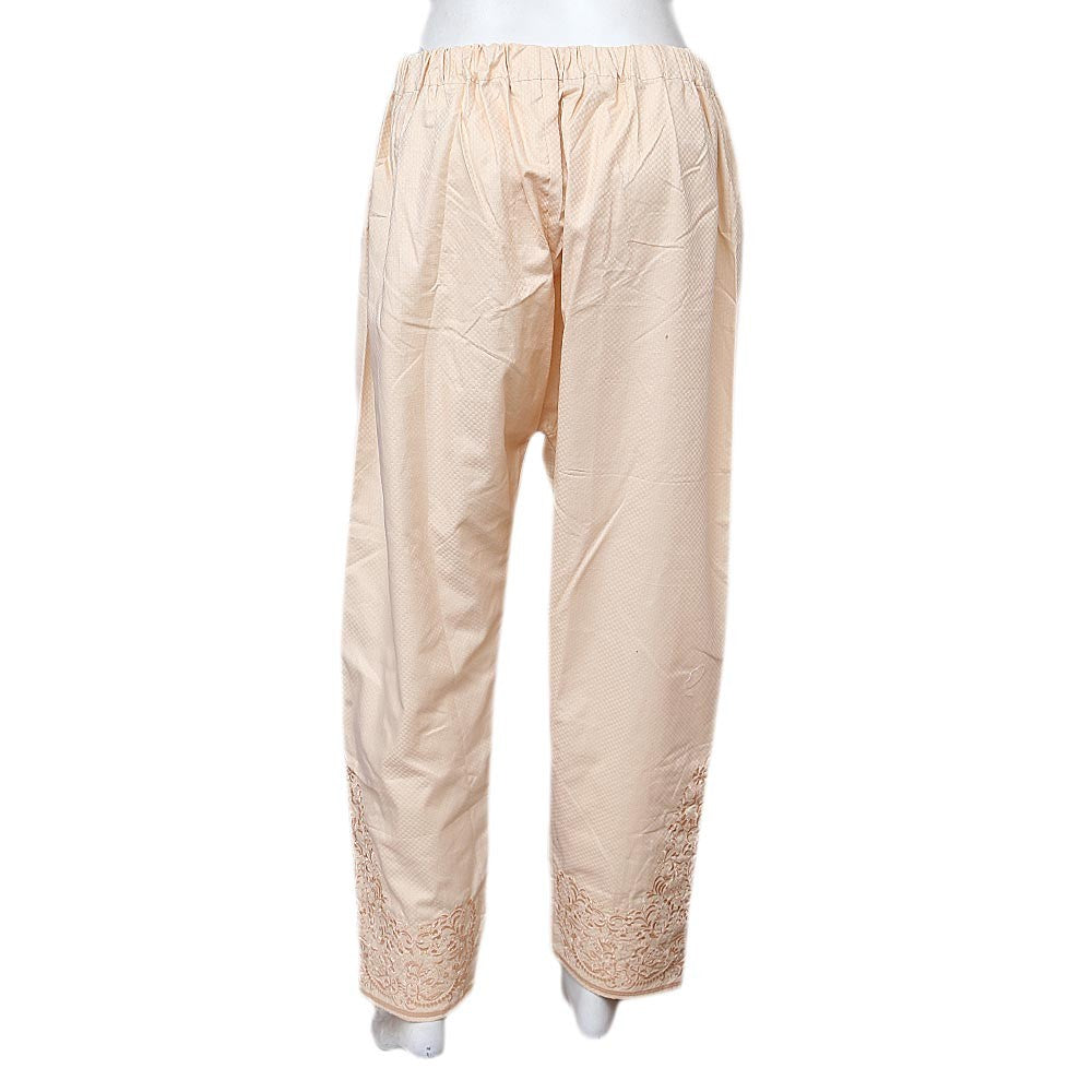 Women's Embroidered Trouser - Camel - test-store-for-chase-value