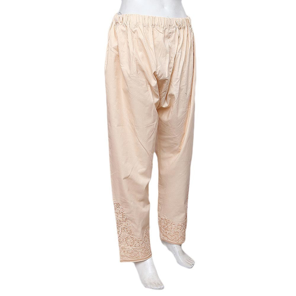 Women's Embroidered Trouser - Camel - test-store-for-chase-value