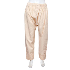 Women's Embroidered Trouser - Camel - test-store-for-chase-value