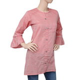 Women's Printed Casual Shirt - Pink - test-store-for-chase-value