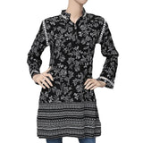 Women's Printed Boski Kurti - Black - test-store-for-chase-value