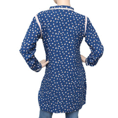 Women's Printed Boski Kurti - Blue - test-store-for-chase-value