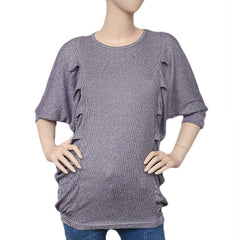 Women's Side Wrinkle Top - Light Purple - test-store-for-chase-value
