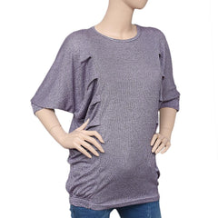 Women's Side Wrinkle Top - Light Purple - test-store-for-chase-value