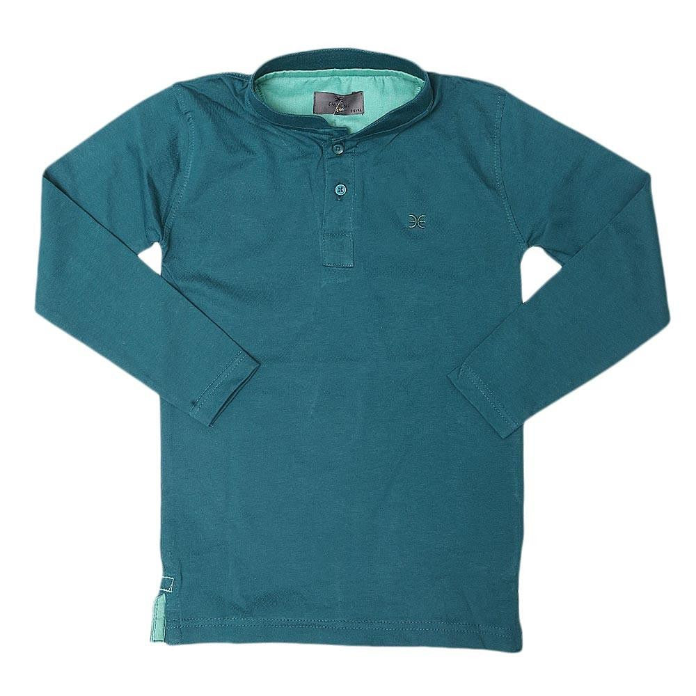 Boys Eminent Full Sleeves T-Shirt - Dark Green - test-store-for-chase-value