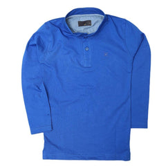 Boys Eminent Full Sleeves T-Shirt - Royal Blue - test-store-for-chase-value