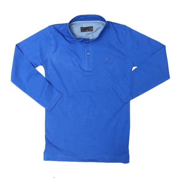 Boys Eminent Full Sleeves T-Shirt - Royal Blue - test-store-for-chase-value
