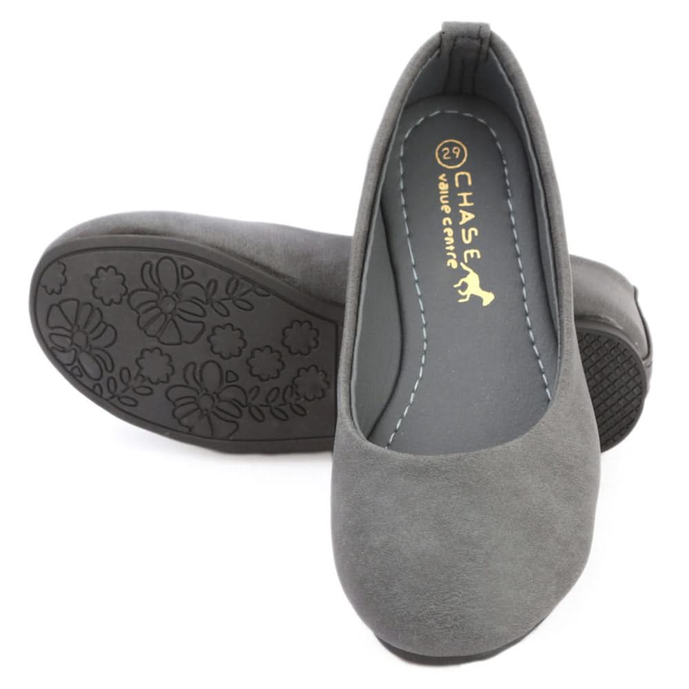 Girls Fancy Pumps  (1718) - Grey, Kids, Pump, Chase Value, Chase Value