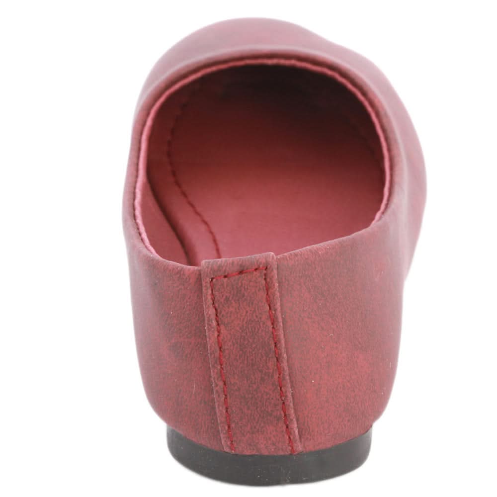 Girls Fancy Pumps  (1718) - Maroon, Kids, Pump, Chase Value, Chase Value